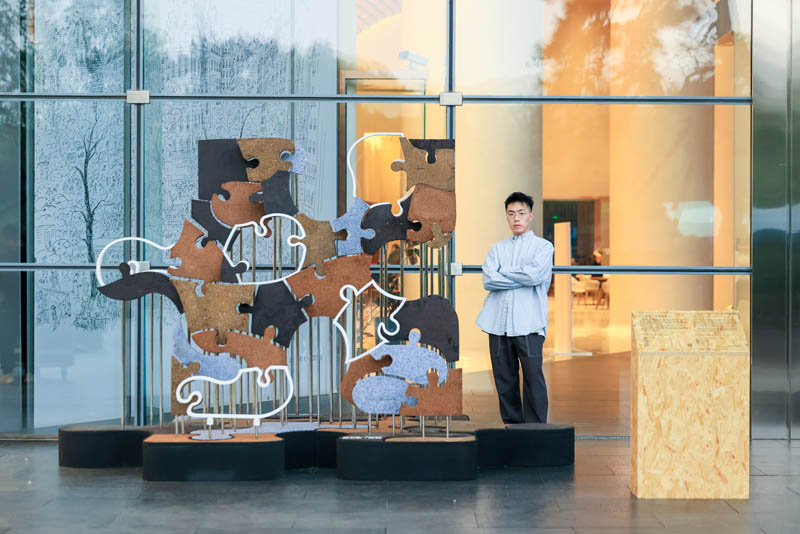 人民艺术 |  艺术家白帆在启皓中心用《生态拼图》构建可持续未来关系 