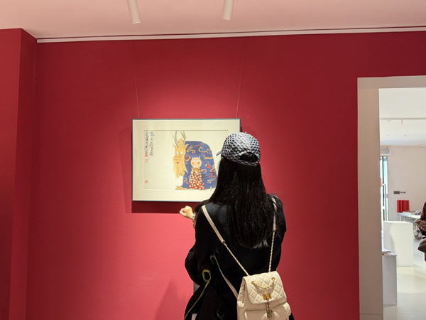 人民艺术 |  “HORSE连连 徐乐乐・十二生肖画展” 在山对面・后湖美术馆启幕 